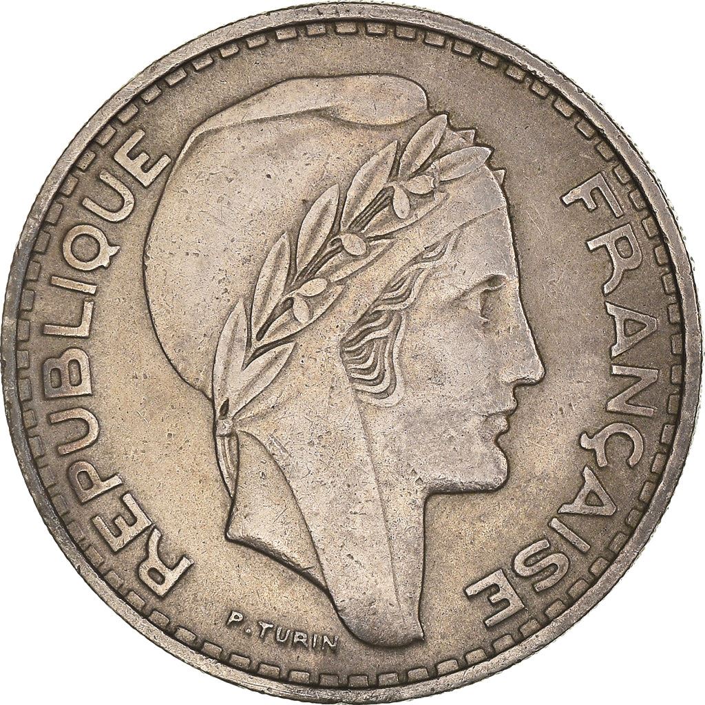 Algeria 100 Francs Coin | Marianne | Phrygian Cap | KM93 | 1950 - 1952
