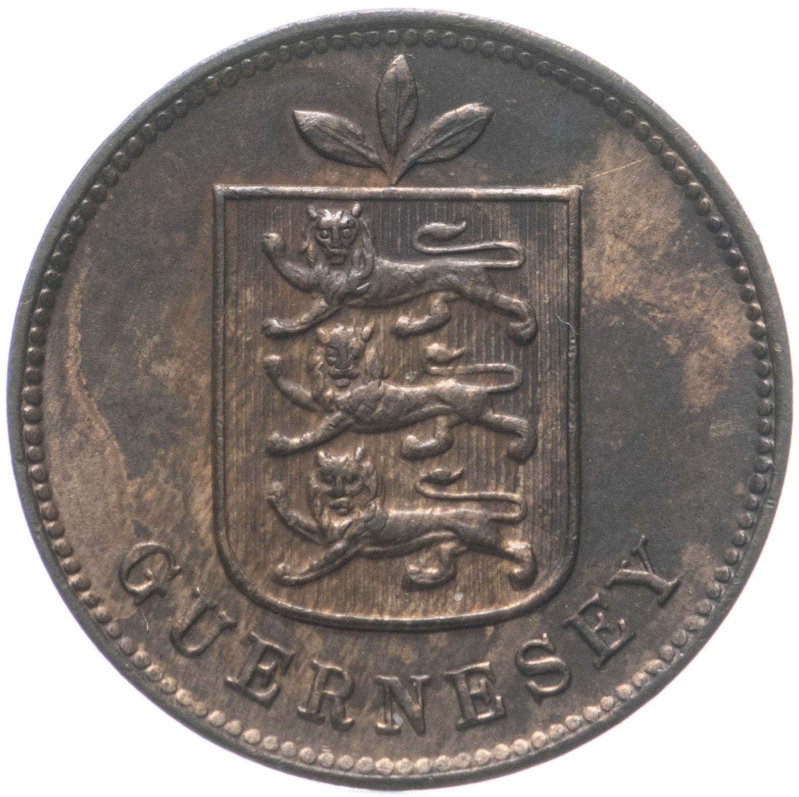 Guernsey 1 Double Coin | KM10 | 1868 - 1911