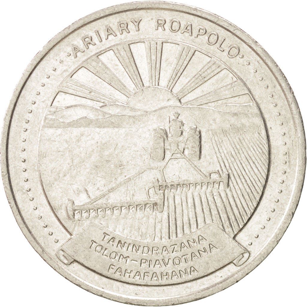 Madagaskaras | 20 Ariarių moneta | Žvaigždė | Traktorius | Ūkininkas | Km:14 | 1978