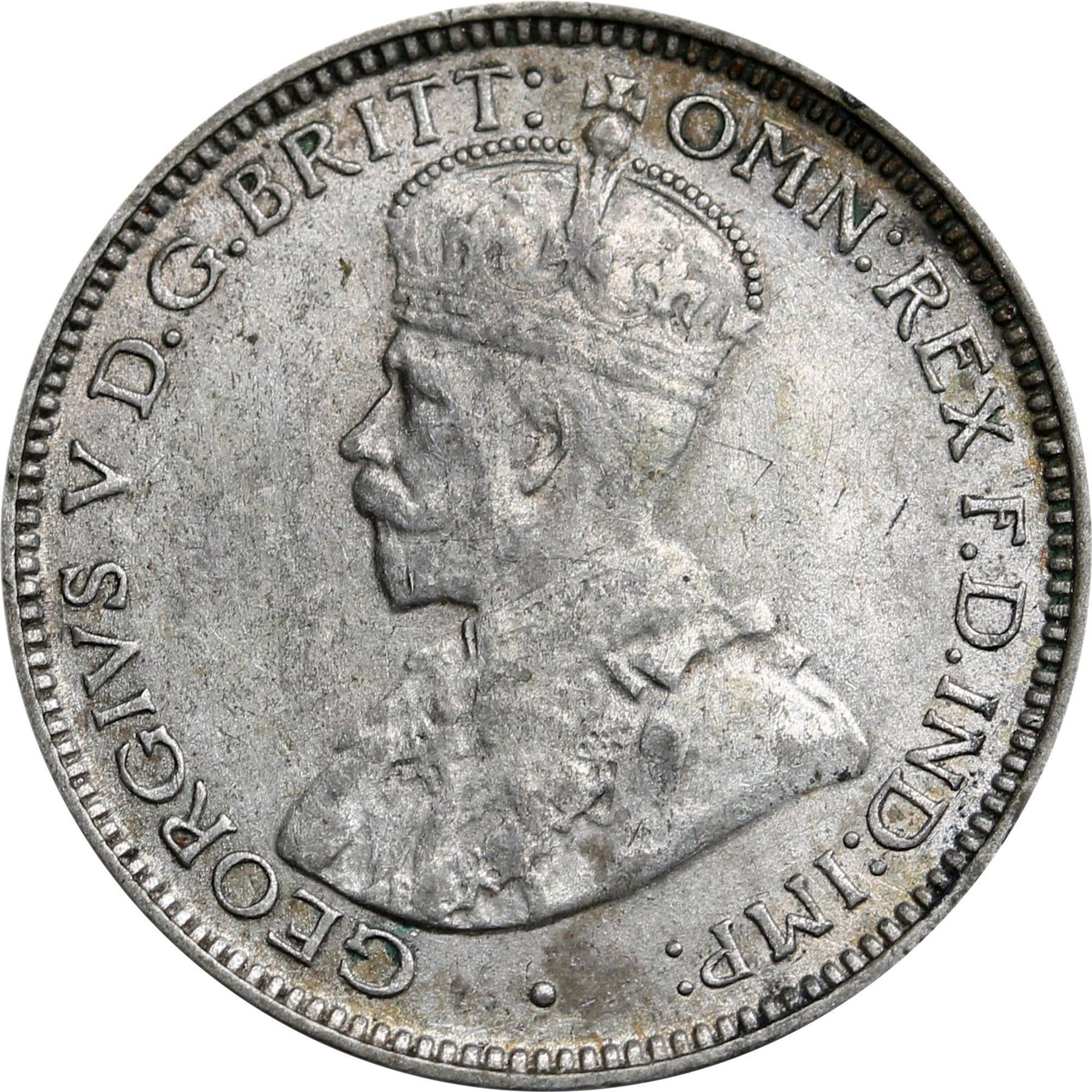 British West Africa | 6 Pence Coin | Wreath | George V | KM:11a | 1920