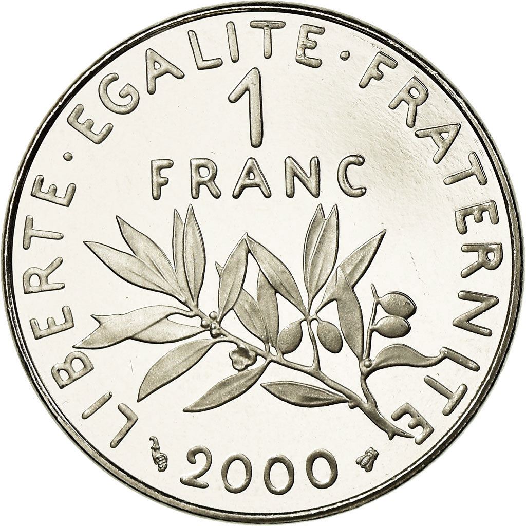French 1 Franc Coin | Signature D'AP. O.ROTY | proof | KM925.2 | France | 1991 - 2001