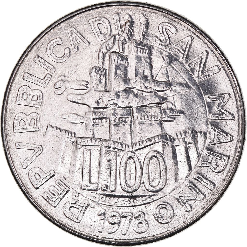 San Marino | 100 Lire Coin | FAO | Km:82 | 1978