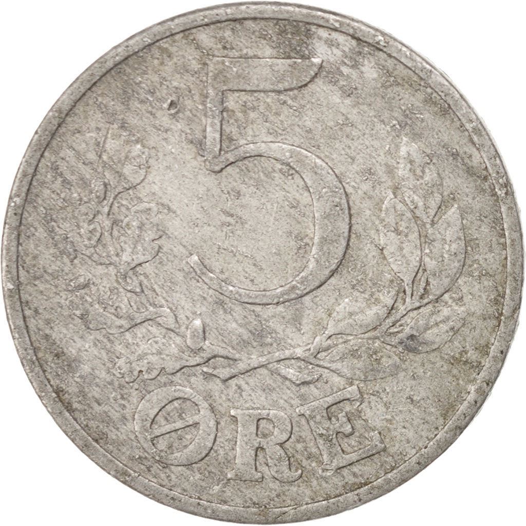 Denmark | 5 Ore Coin | Monogram | Km:834 | 1941
