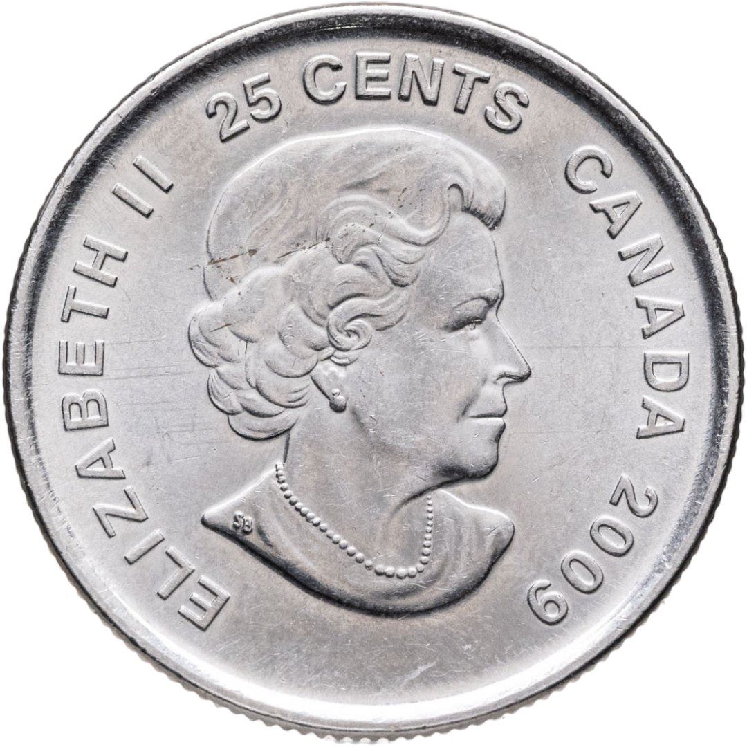 Canada | 25 Cents Coin | Nickel plated steel | Women's hockey | KM:1064 | 2009