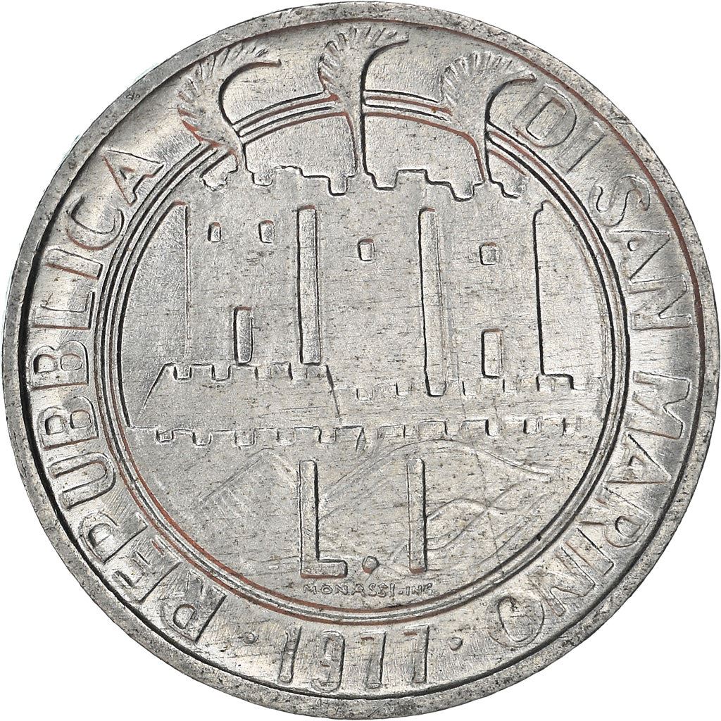 San Marino | 1 Lira Coin | FAO | Km:63 | 1977