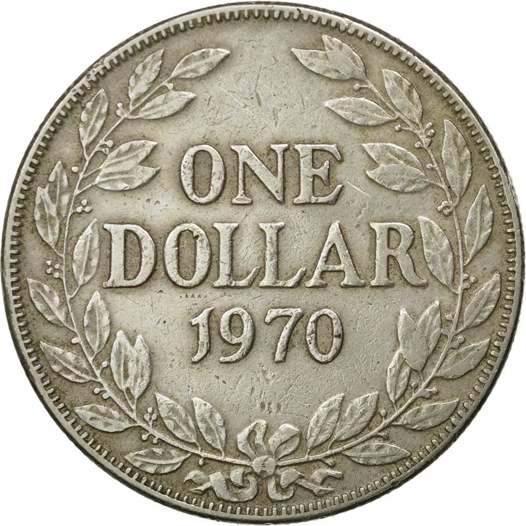 Liberia | Moneta da 1 Dollaro | Rami d'ulivo | Km:18A | 1966 - 1975