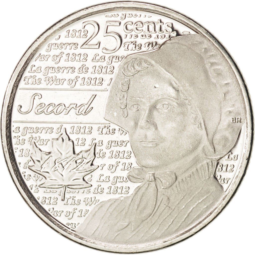 Canada | 25 Cents Coin | Laura Secord | Nickel plated steel | KM:1700 | 2013
