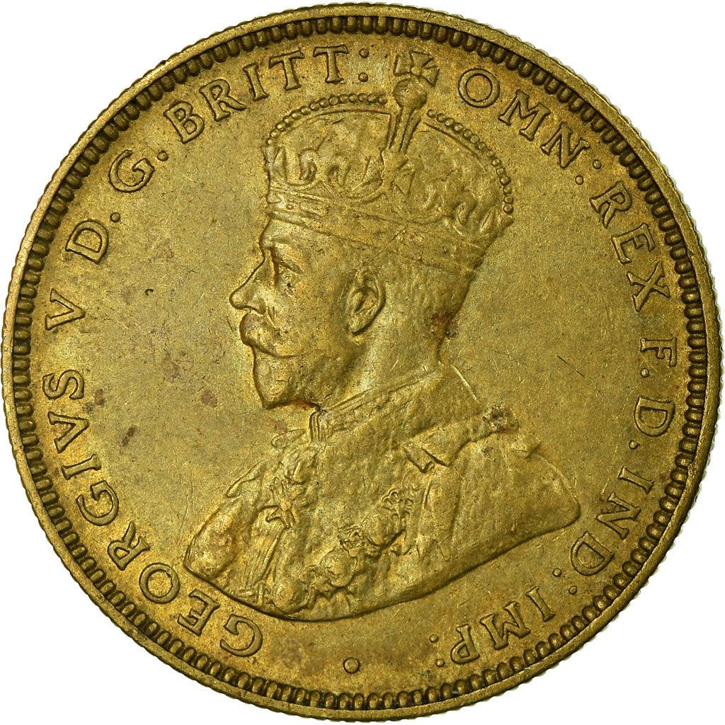 British West Africa | 1 Shilling Coin | Palm Tree | George V | Km:12A | 1920 - 1936