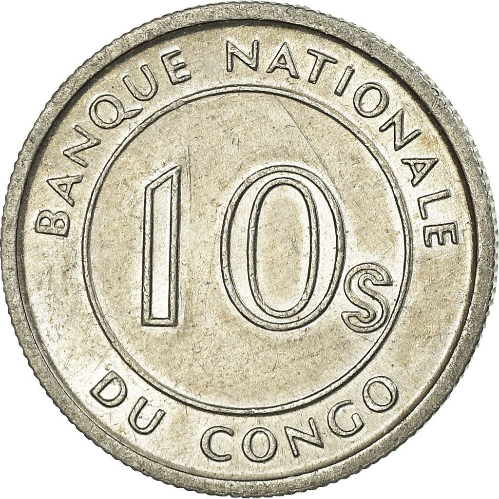 Congo-Leopoldville | 10 Sengi Coin | Leopard | Km:7 | 1967