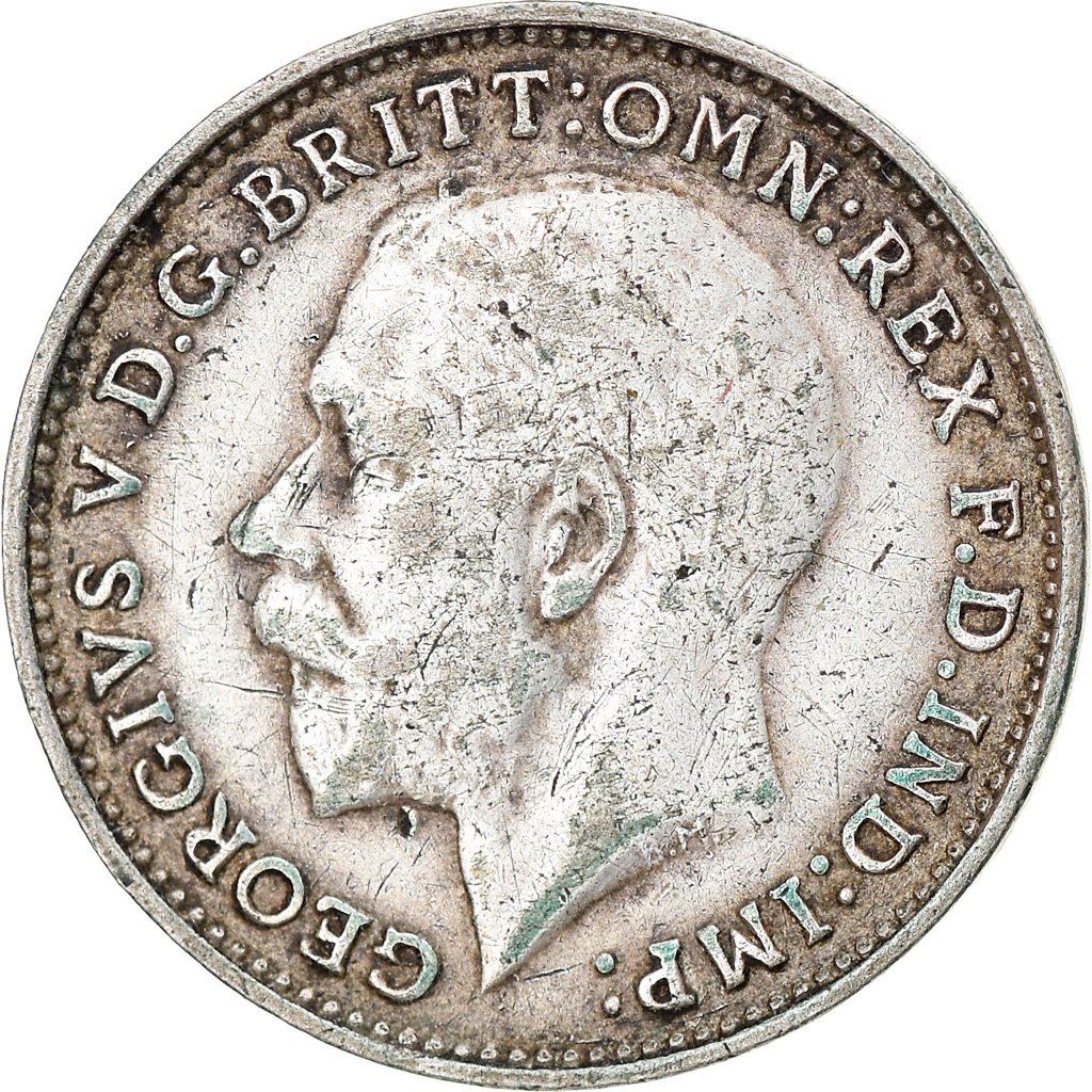 United Kingdom | 3 Pence Coin | George V | KM:813a | 1920 - 1927