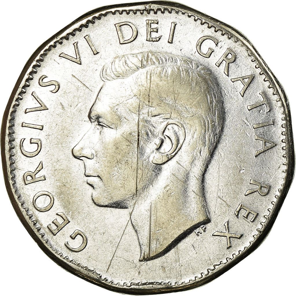 Canada | 5 Cents Coin | Chromium plated steel | steel | KM:42a | 1951-1952
