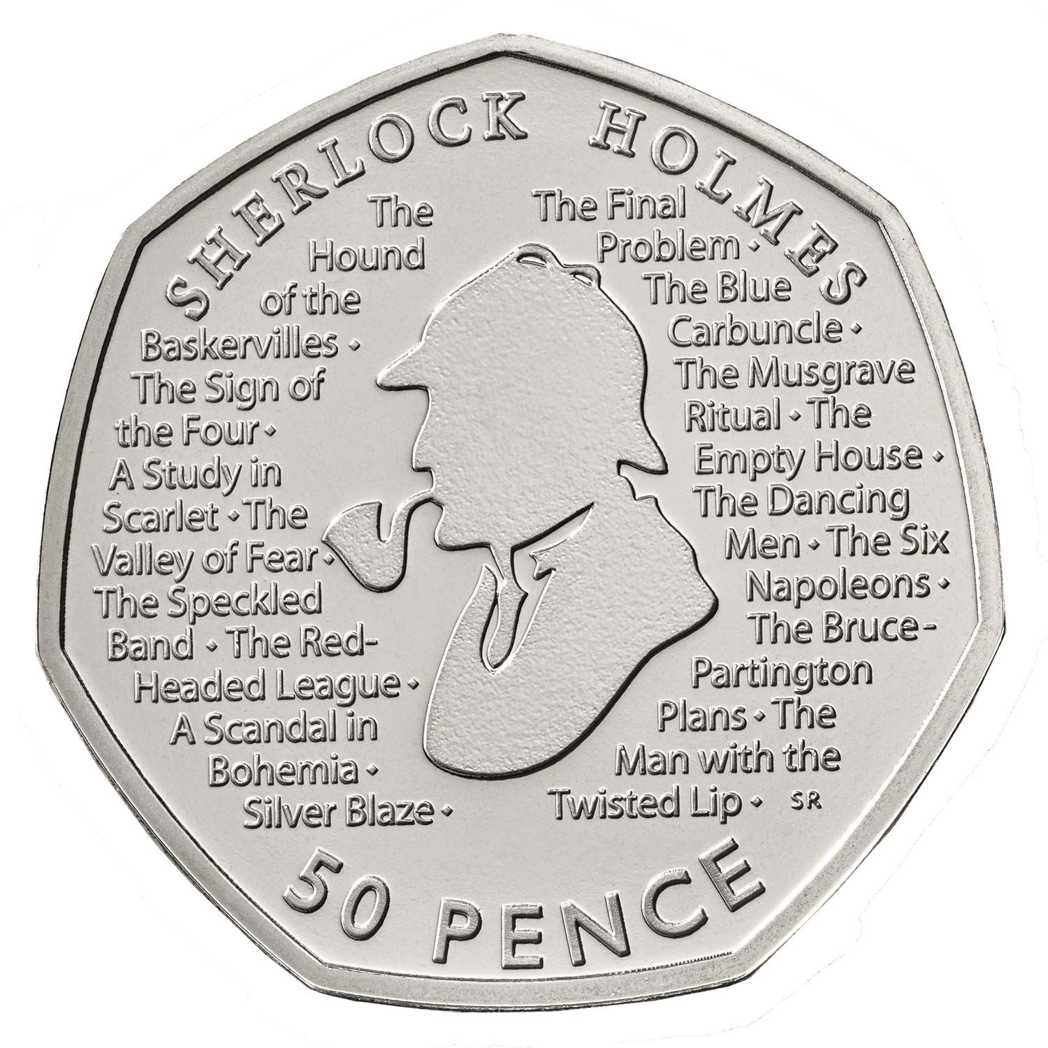 United Kingdom | British 50 Pence Coin | Queen Elizabeth II | Sherlock Holmes | 2019