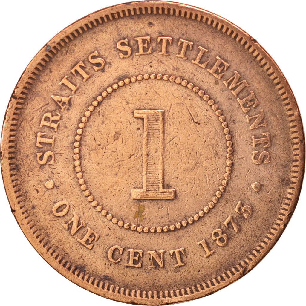 Straits Settlements | 1 Cent Coin | Queen Victoria | Copper | KM:9 | 1872-1883