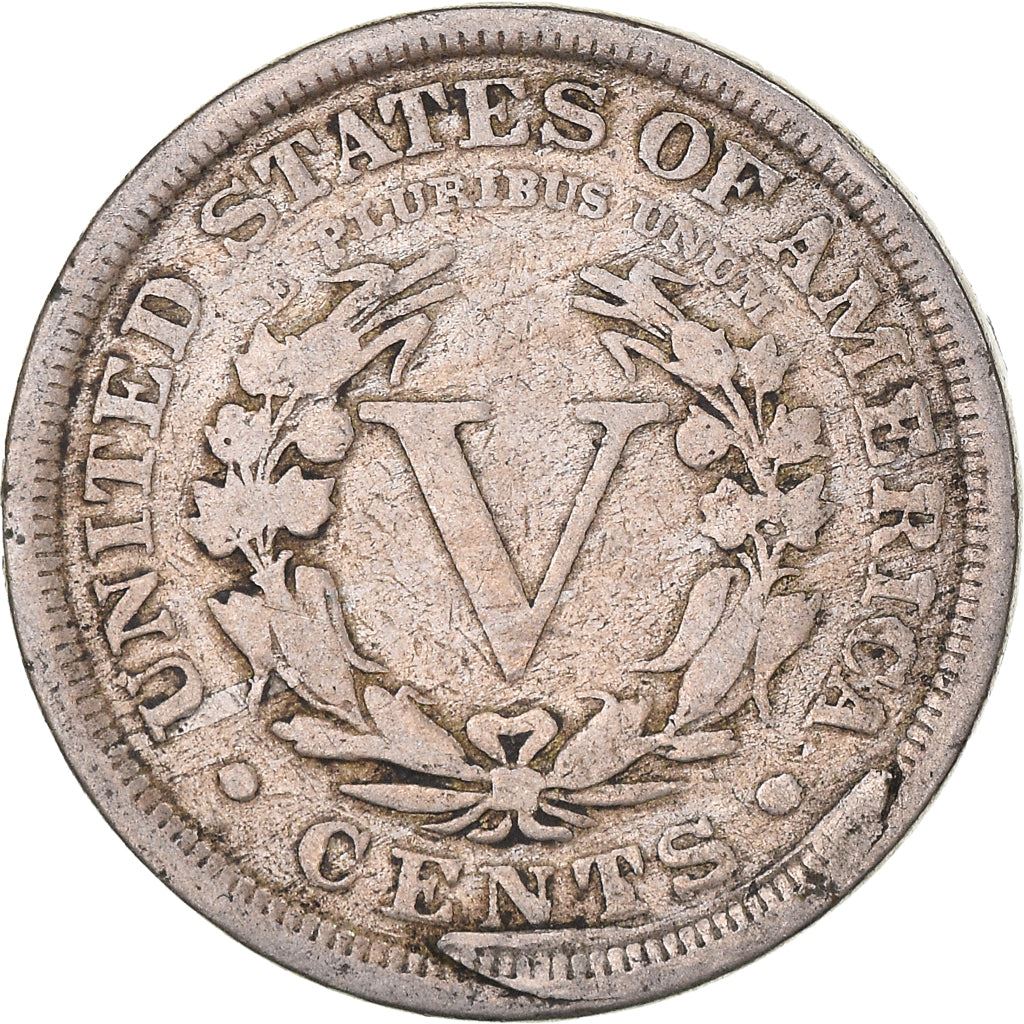 United States | 5 Cents Coin | Liberty | Roman Numeral | KM112 | 1883 - 1913