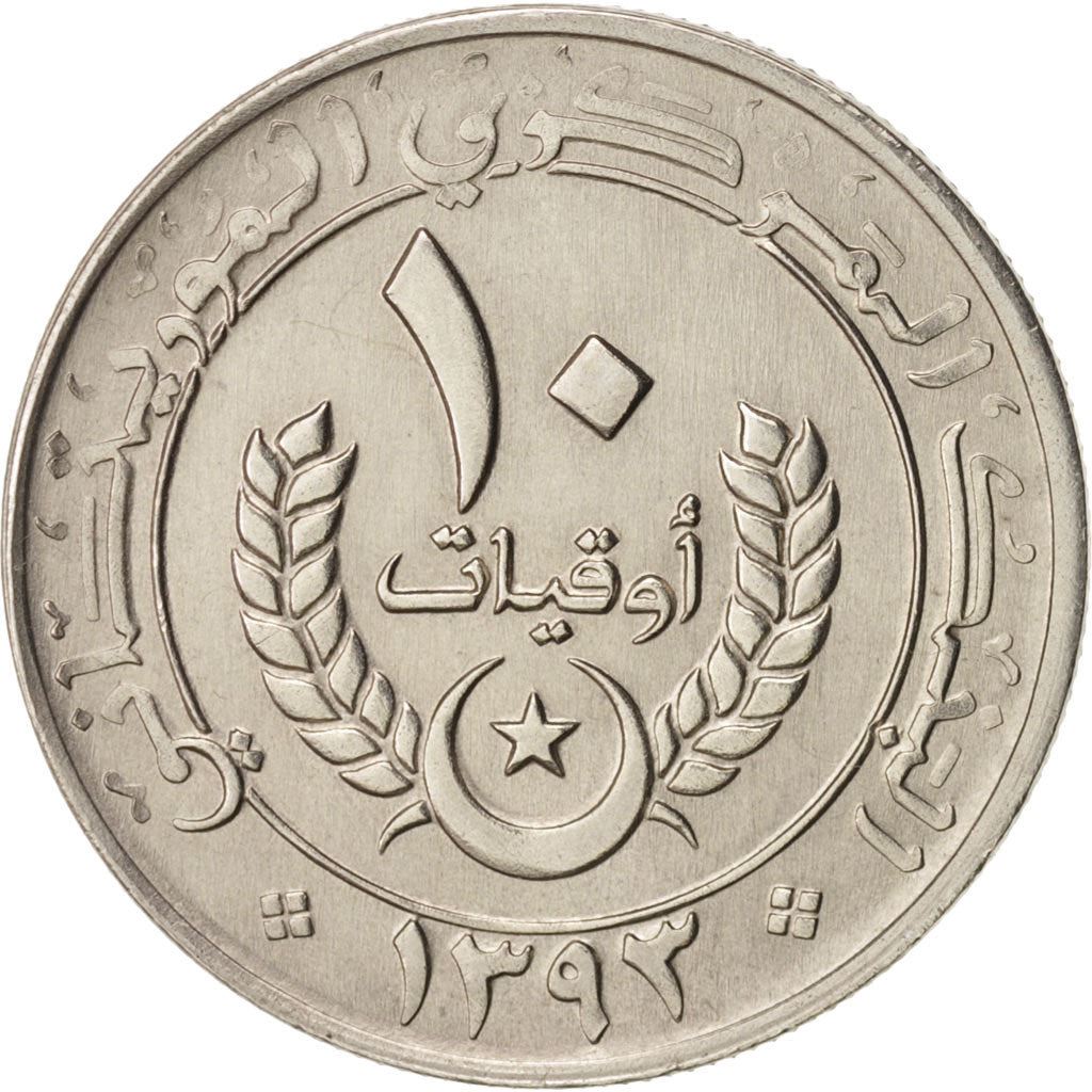 Mauritania | 10 Ouguiya Coin | Coat of Arms | Km:4 | 1973 - 2003