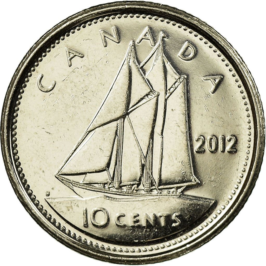 Canada | 10 Cents Coin | Nickel plated steel | KM:492 | 2003-2022