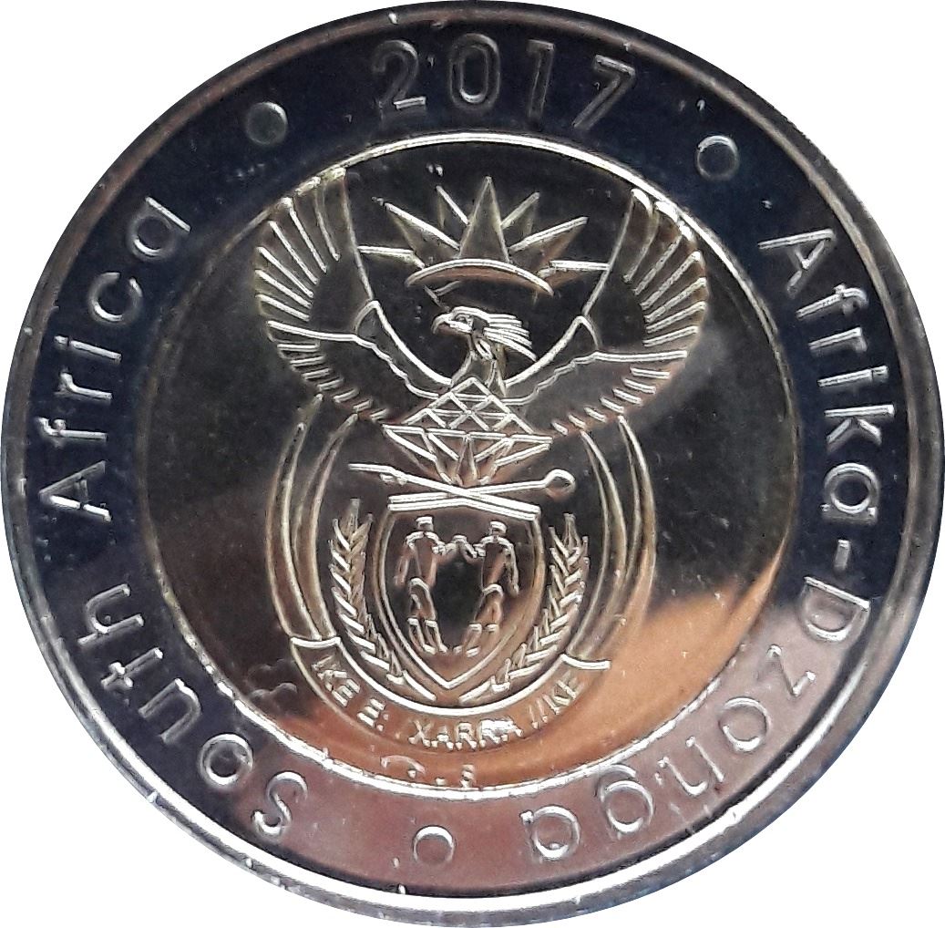 South Africa 5 Rand Coin | South Africa-Afrika Dzonga | KMUC26 | 2017