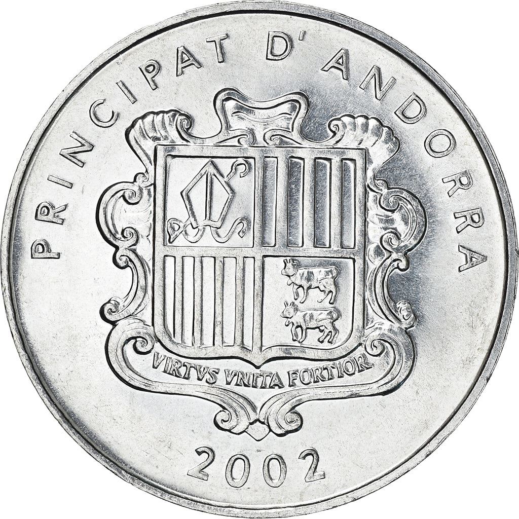 Andorra | 1 Centim Coin | Pyrenean Chamois | Km:177 | 2002