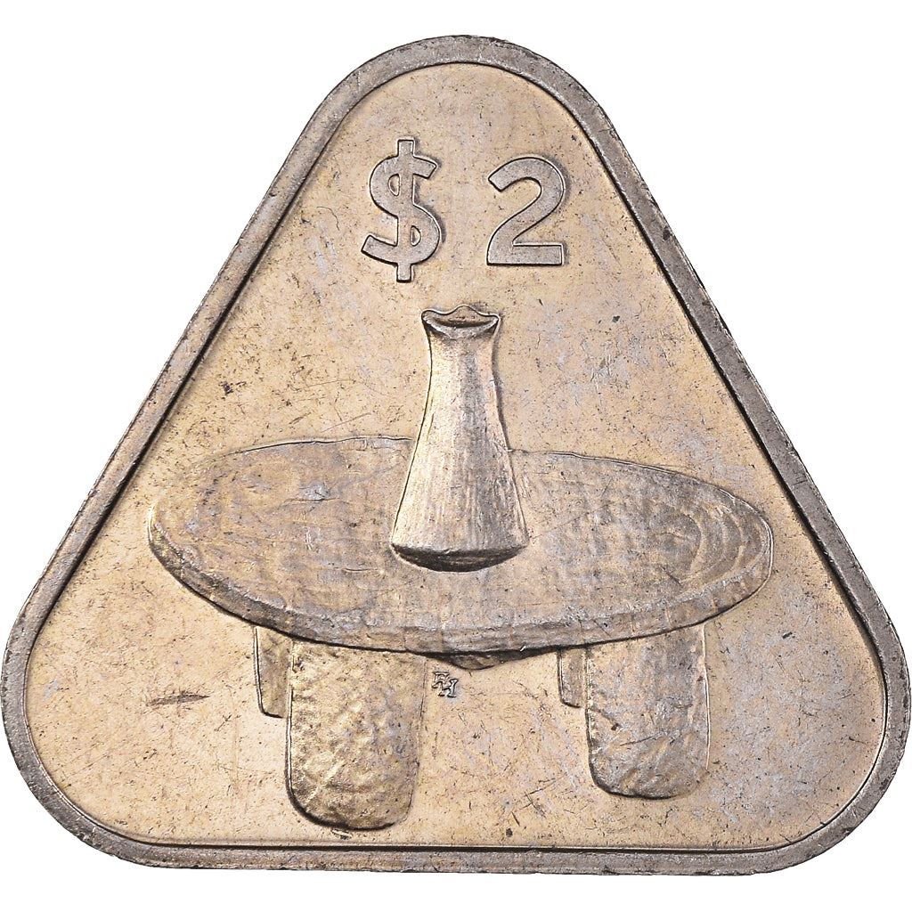 Cook Islands | 2 Dollars Coin | Elizabeth II | Mortar and Pestle | Km:38 | 1987 - 1994