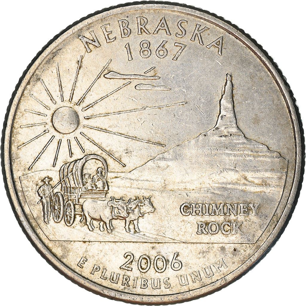 United States | 1/4 Dollar Coin | Nebraska | Km:383 | 2006