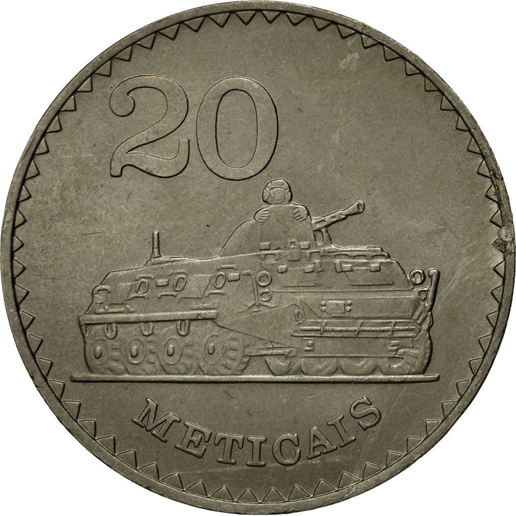 Mozambique | 20 Meticais Coin | Tank | KM:103 | 1980