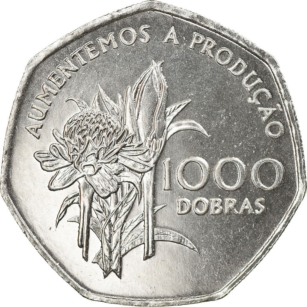 Sao Tome and Principe | 1000 Dobras Coin | FAO | Km:90 | 1997