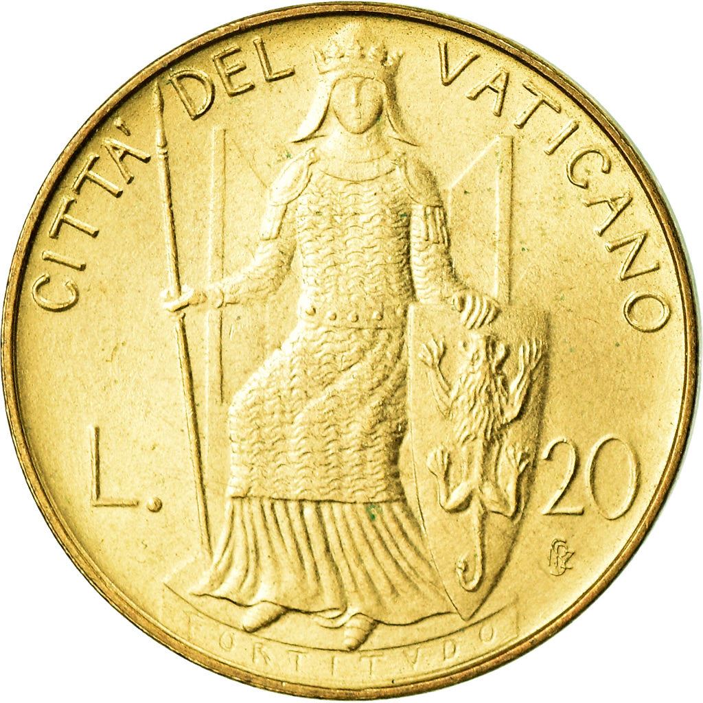 Vatican City | 20 Lire Coin | John Paul II | Km:144 | 1979 - 1980