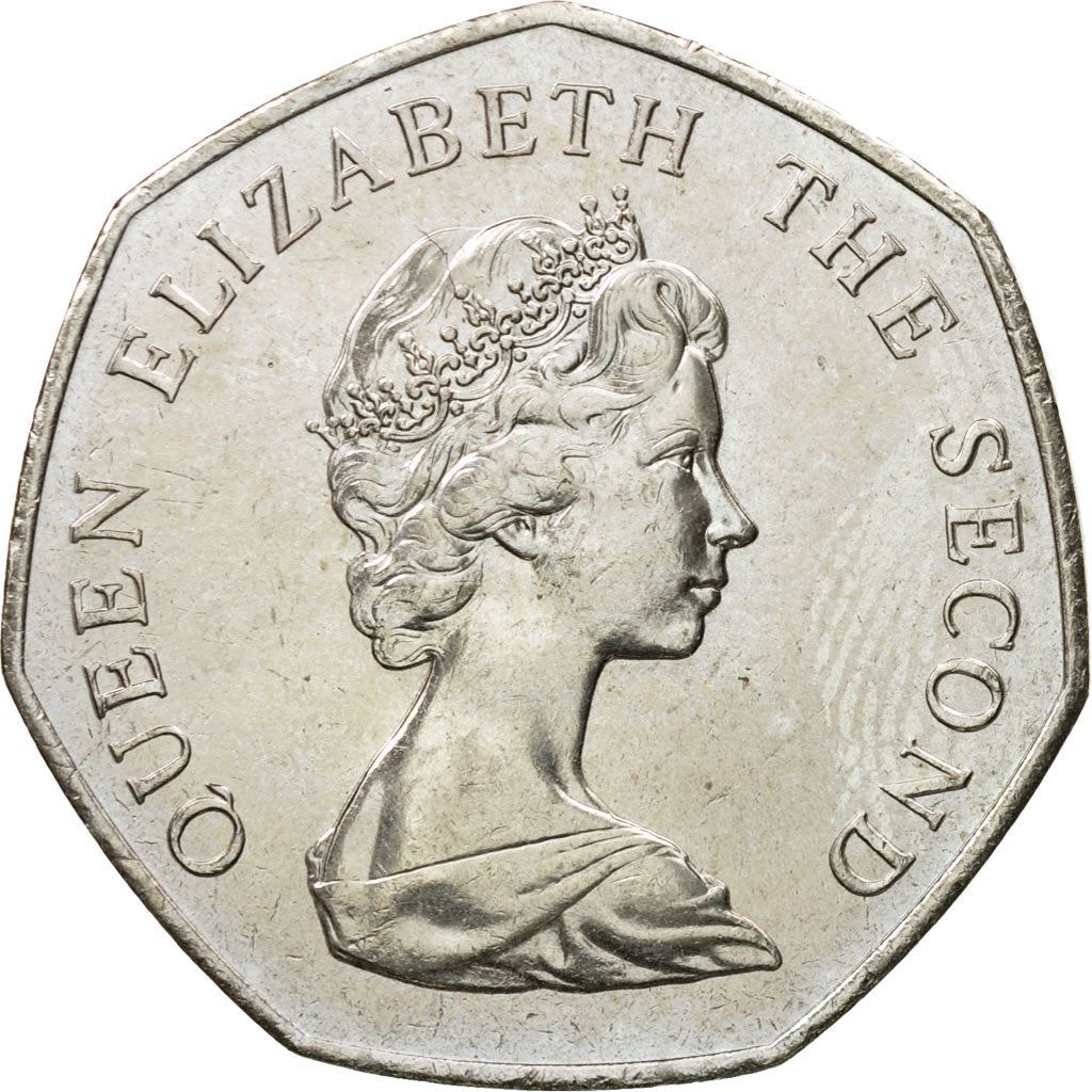 Falklandsöarna | 50 Pence Mynt | Warrah | Km:14.1 | 1980 - 1992