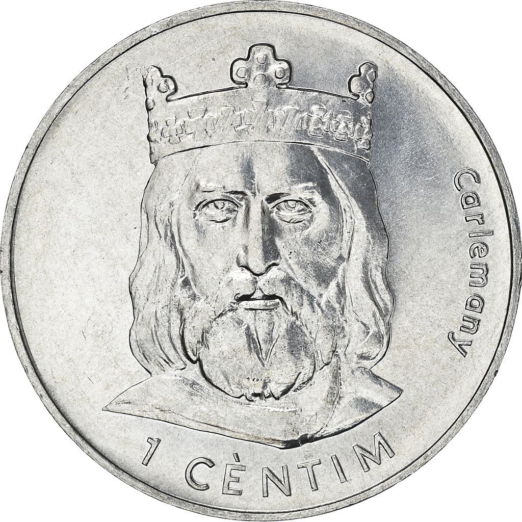 Andorra | 1 Centim Coin | Charlemagne | Km:176 | 2002