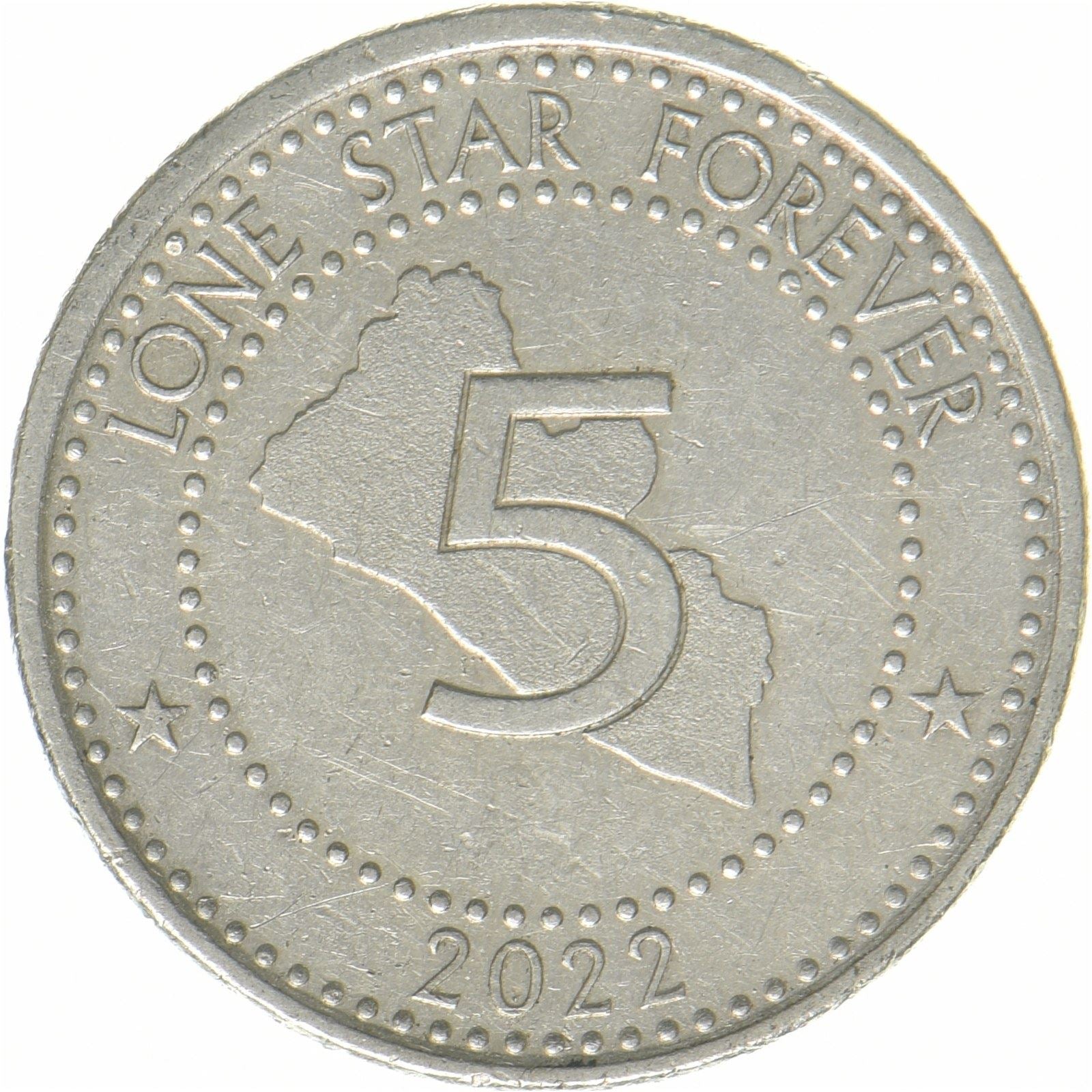 Liberia | 5 Dollars | Edward James Roye | Nickel plated steel | KM:1083 | 2022-2024