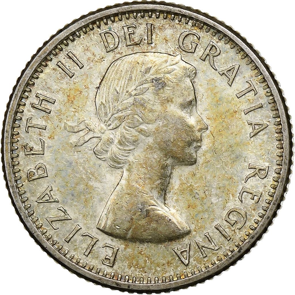 Canada | 10 Cents Coin | Silver | 1st portrait | KM:51 | 1953-1964