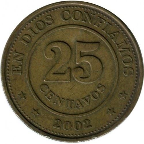 Nicaragua Coin Nicaraguan 25 Centavos Coin | KM99 | 2002 - 2007