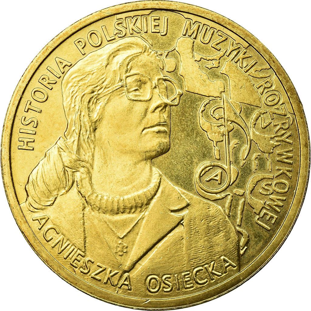 Poland | 2 Zlotys Coin | Agnieszka Osiecka | Y:883 | 2013