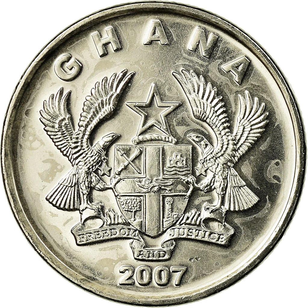 Ghana 10 Pesewas Coin | KM39 | 2007 - 2016