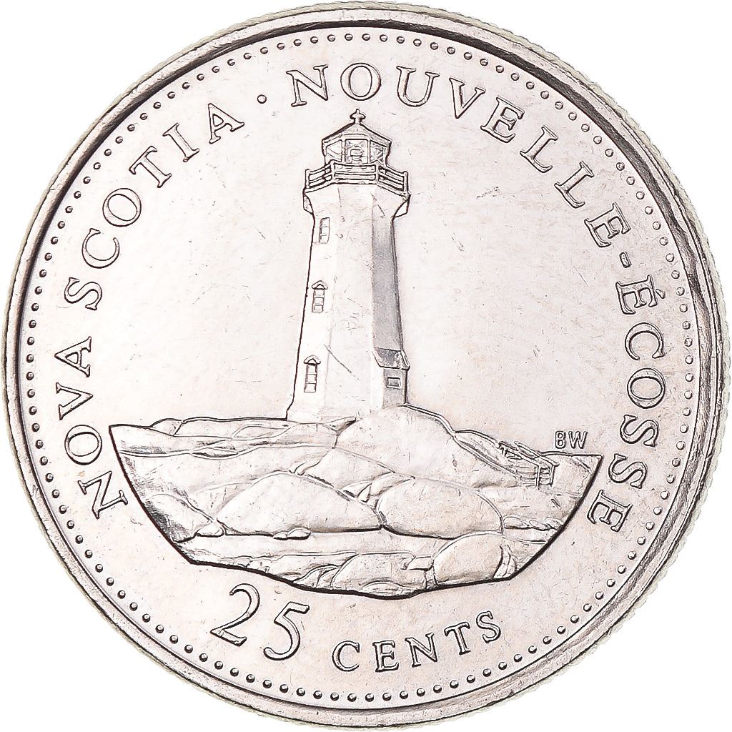 Canada | 25 Cents Coin | Nickel | Nova Scotia | KM:231 | 1992