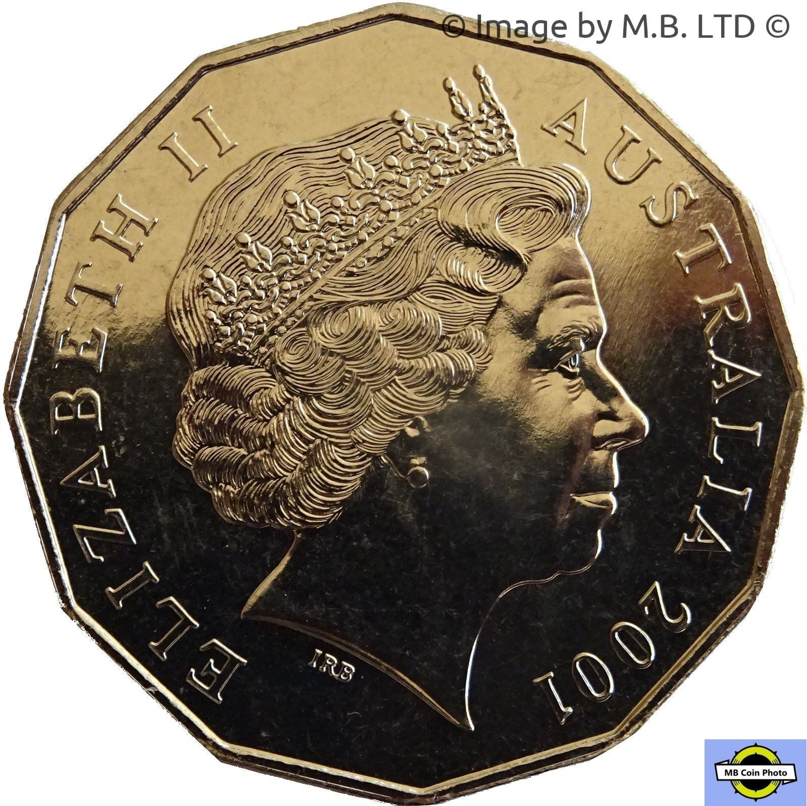 Australia | 50 Cents Coin | Elizabeth II | Federation | Tasmania | KM565 | 2001