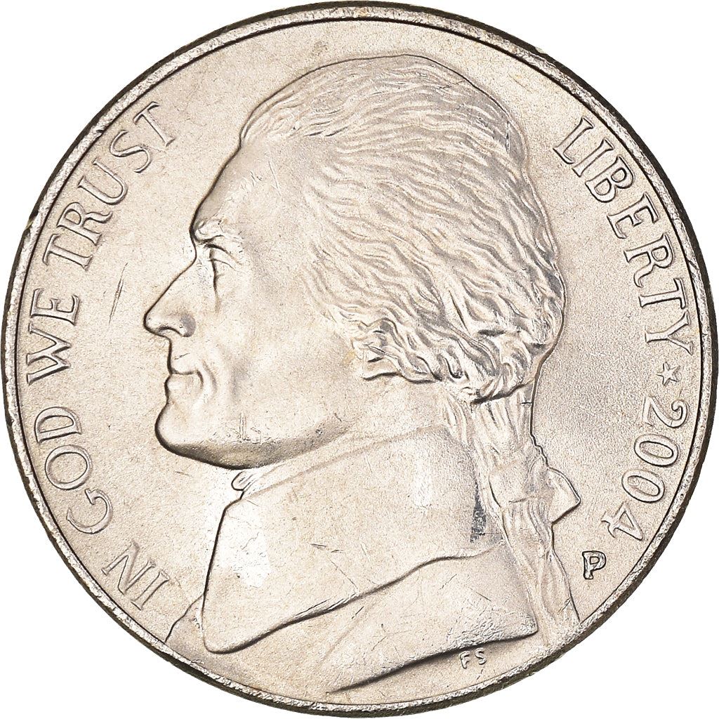 United States | 5 Cents Coin | Jefferson Nickel | Boat | Lewis and Clark | KM361 | 2004