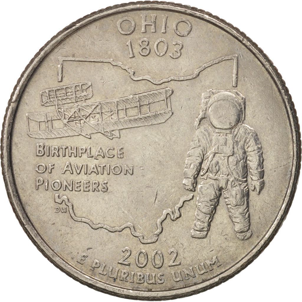 United States | 1/4 Dollar Coin | Ohio | Km:332 | 2002