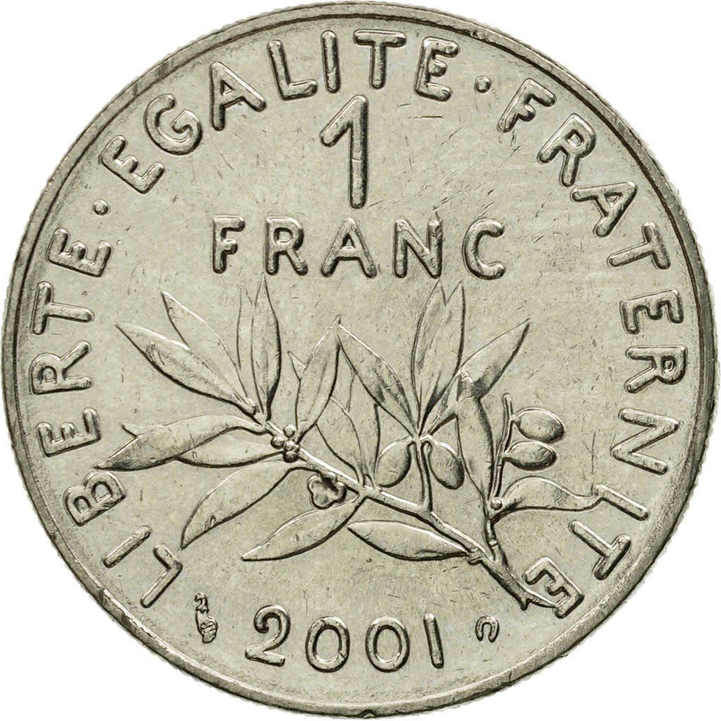 French 1 Franc Coin | Signature D'AP. O.ROTY | proof | KM925.2 | France | 1991 - 2001
