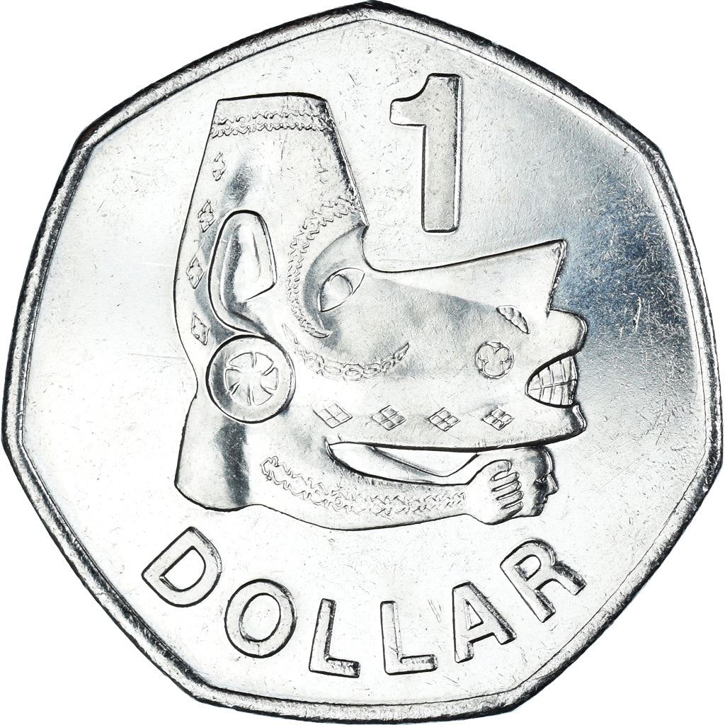 Salomonøerne | 1 Dollars Mønt | Elizabeth II | Nusu-Nusu | Havets Ånd | KM:72a | 2008 - 2010