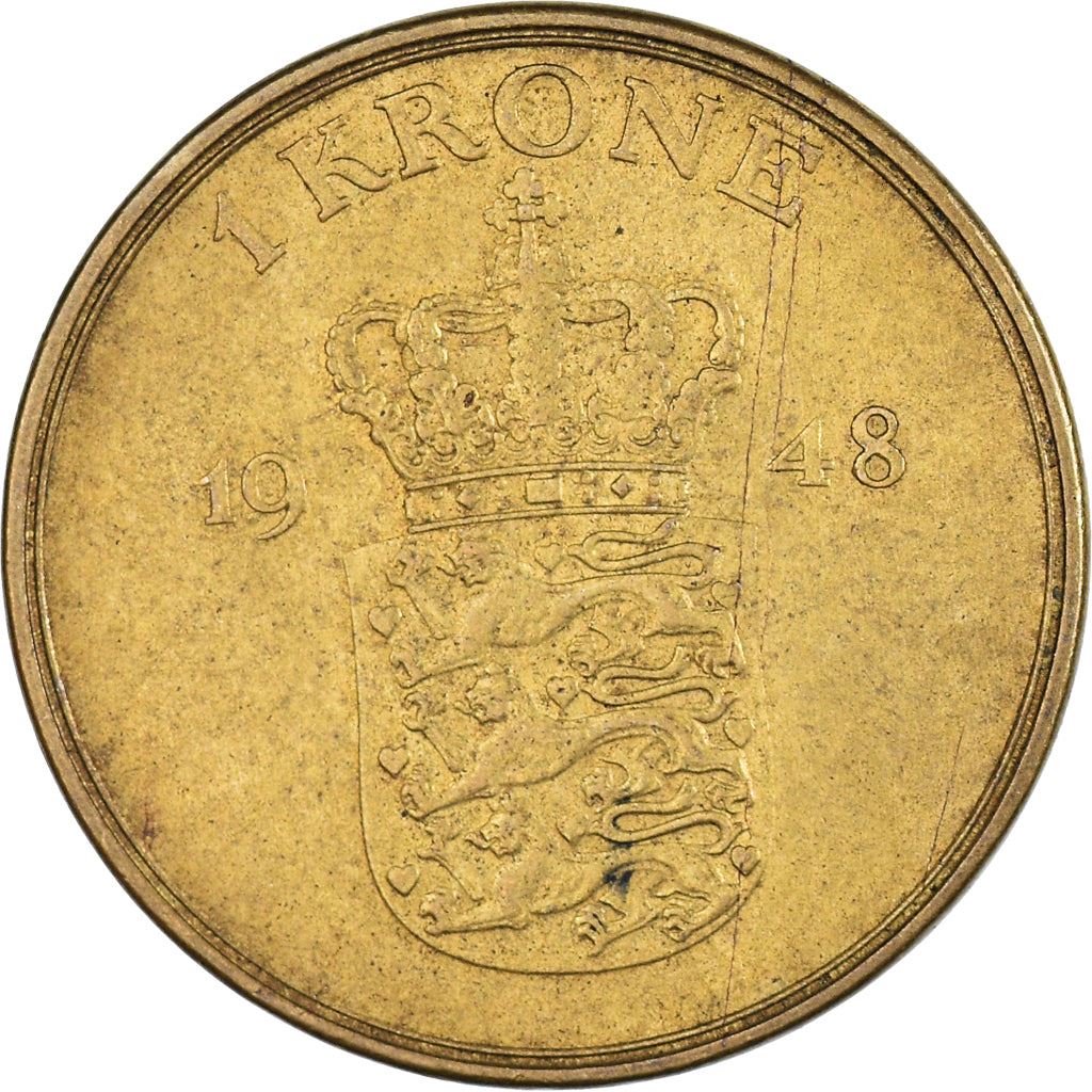 Denmark | 1 Krone Coin | Frederik IX | Km:837 | 1947 - 1960
