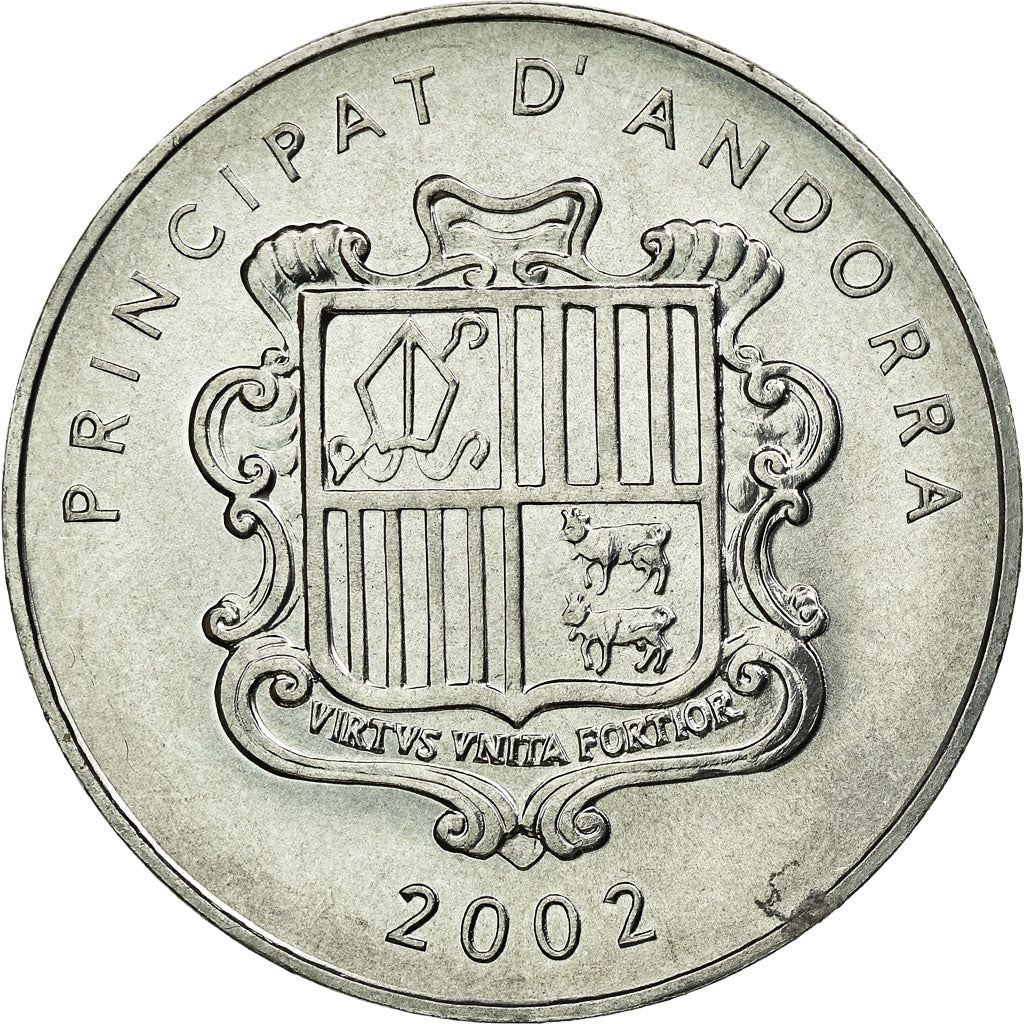 Andorra | 1 Centim Coin | Charlemagne | Km:176 | 2002