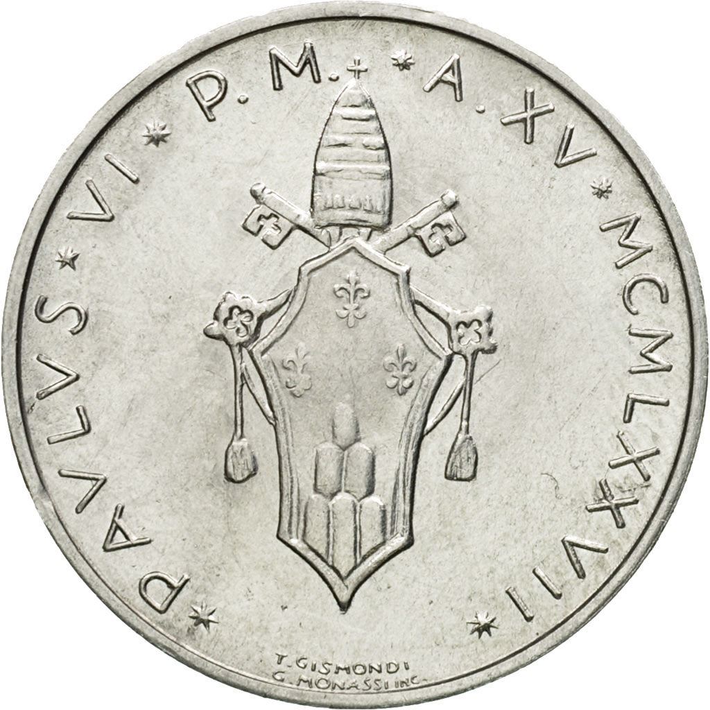 Vatican City | 5 Lire Coin | Pelican | Km:118 | 1970 - 1977