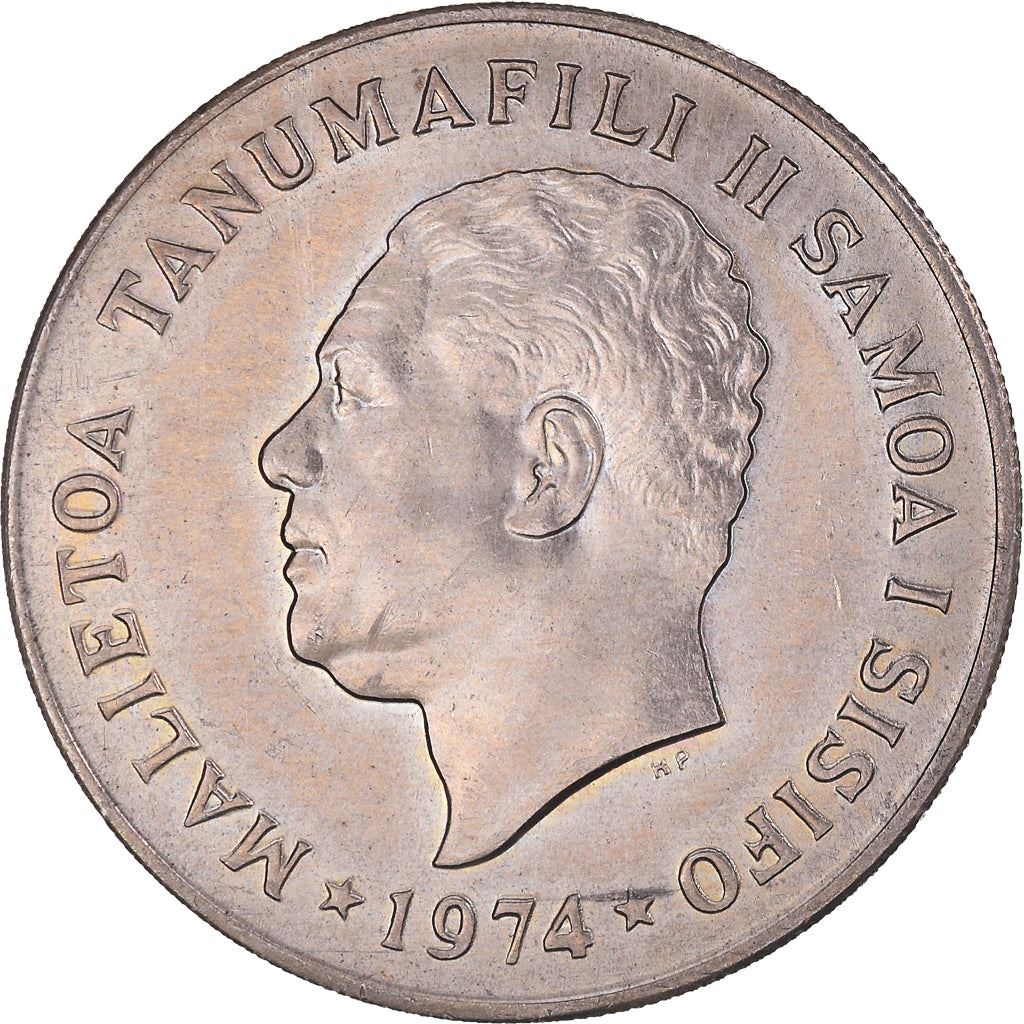 Samoa | 20 Sene Coin | Malietoa Tanumafili II | Bread Fruit | Km:16 | 1974 - 2000
