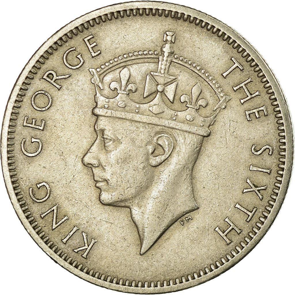 Southern Rhodesia | 1 Shilling Coin | George VI | Zimbabwe Bird | Km:22 | 1948 - 1952