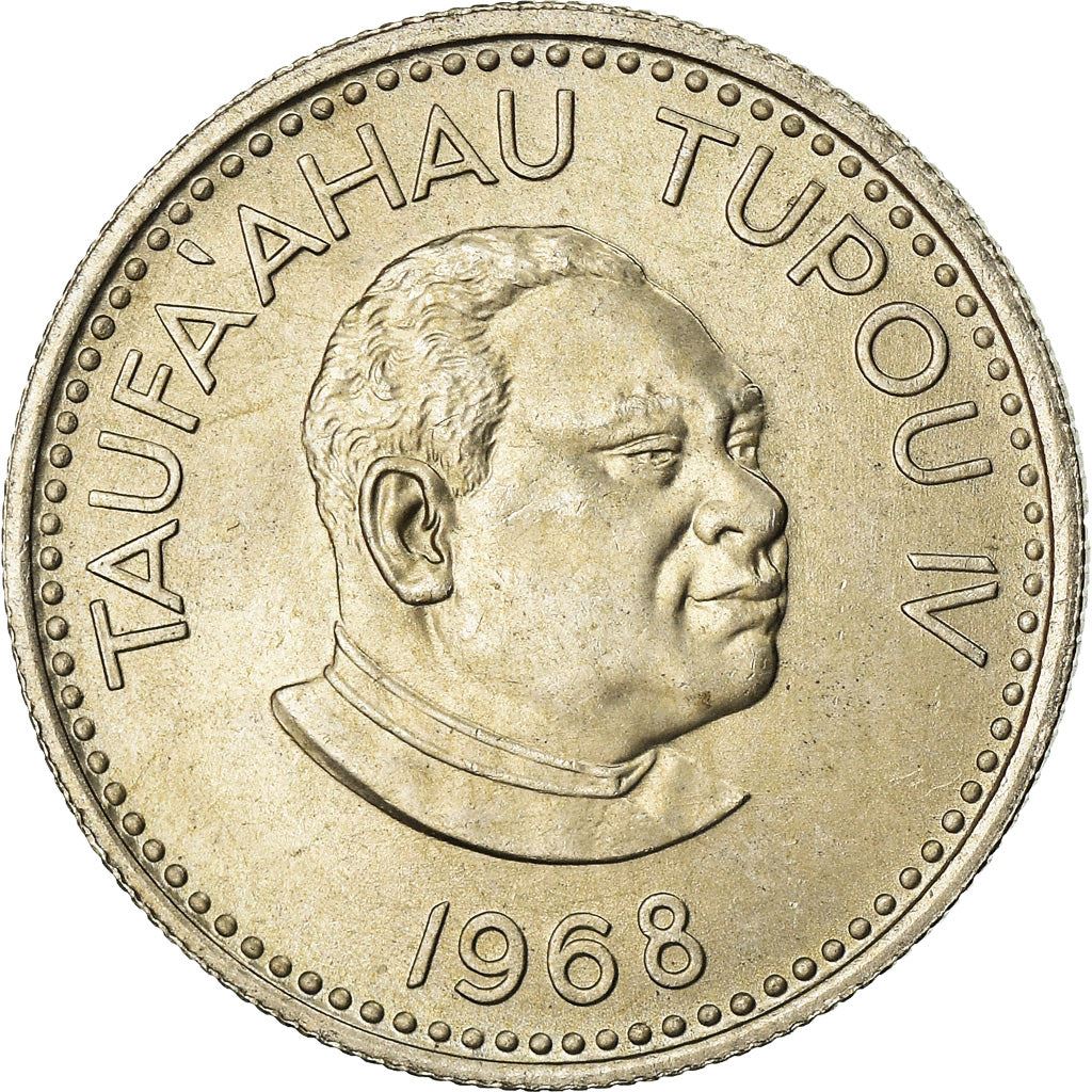 Tonga | 5 Seniti Coin | King Topou IV | Branch | Km:29 | 1968 - 1974