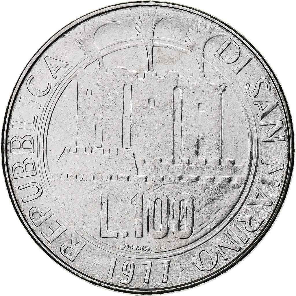 San Marino | 100 Lire Coin | Fish | Km:70 | 1977