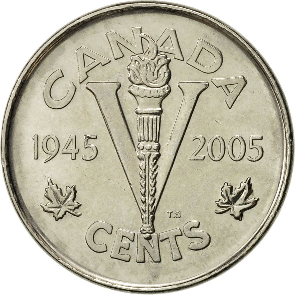 Canada | 5 Cents Coin | Canadian Military History | Nickel plated steel | KM:627 | 2005