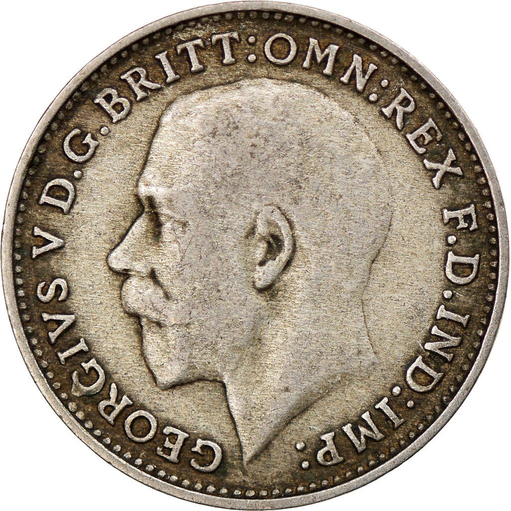 United Kingdom | 3 Pence Coin | George V | KM:813a | 1920 - 1927