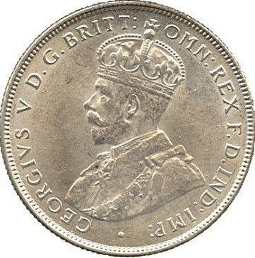 British West Africa | 2 Shillings Coin | Palm Tree | George V | KM:13a | 1920